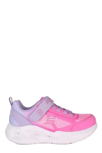 Skechers SKECHERS SOLA GLOW LIGHTS Sneaker - Sneaker mit Blinkfunktion und Klettverschluss, ideal für Kinder, die Spaß an leuchtenden Schuhen haben. Größe 33 in lila/rosa, perfekt für aktive Spielstunden.