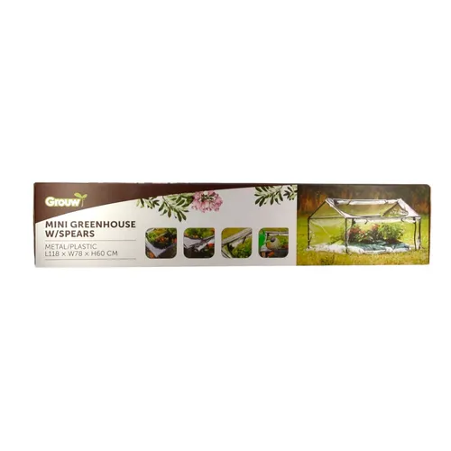 MINI GREENHOUSE WITH SPEARS (3014383) Anzucht Zelt Gewächshaus Folienzelt NEU