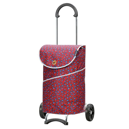 Andersen Einkaufstrolley klappbar - 46 Liter - 40 kg Tragkraft - Robuster Einkaufstrolley mit klappbarem Stahlgestell und leisen Flüsterrädern. Ideal für entspanntes Einkaufen ohne Schleppen. Exklusive limitierte Kollektion im modernen Leo-Print!