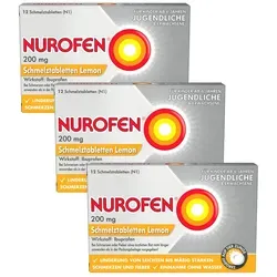 NUROFEN 200 mg Ibuprofen Lemon Dreierp 3X12 St