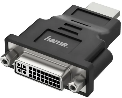 Hama HDMI auf DVI Adapter Ultra HD 4K 60 Hz - Perfekte Bildqualität für PC und Monitor, ideal für Gaming und Homeoffice