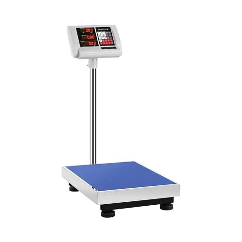 Steinberg Systems Präzisionswaage SBS-PF-150/10A - Feinwaagen mit 150 kg Maximalgewicht, präzise Abmessung durch 10 g Teilung und 10 Stunden Akkubetrieb für flexible Nutzung.