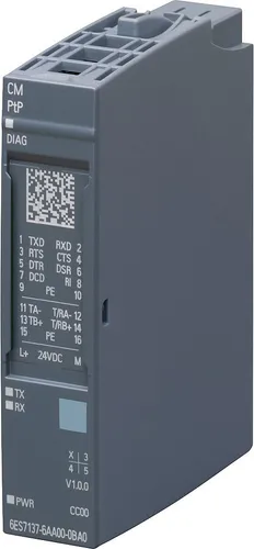 Siemens SIPLUS ET 200SP CM PtP RS 6AG2137-6AA01-4BA0 - SPS-Prozessor mit vielseitigen Kommunikationsmöglichkeiten, unterstützt Modbus und bietet eine zuverlässige Lösung für industrielle Automatisierung.