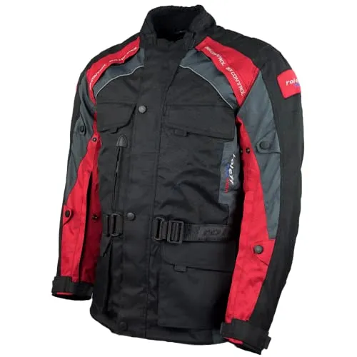 roleff Motorradjacke Liverpool RO Unisex, 4XL - Wasserdichte und winddichte Motorradjacke mit reflektierenden Sicherheitsstreifen und 4 praktischen Taschen – ideal für sichere Fahrten bei jedem Wetter.