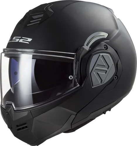 LS2 Klapphelm Motorrad ADVANT SOLID Matt Black L - Motorradhelm mit modularer Bauweise, KPA-Schale für hohe Sicherheit und Leichtigkeit, ideal für vielseitigen Einsatz. ECE 22.06 zertifiziert.