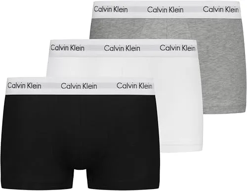 PUMA Herren Boxer Shorts im Vorteilspack - 3er Set in Schwarz, Weiß, Grau - Unterwäsche für Herren, komfortable Baumwolle mit Elasthan für optimale Passform und Bewegungsfreiheit, ideal für den täglichen Gebrauch.