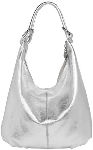 Caspar Schultertasche Damen Vintage Leder Hobo Bag - CLASSIC LINE No.617 - Elegante Beuteltasche aus softem italienischem Veloursleder, ideal für Alltag und Freizeit. Geräumiger Innenraum mit Reißverschluss für Sicherheit und Ordnung.