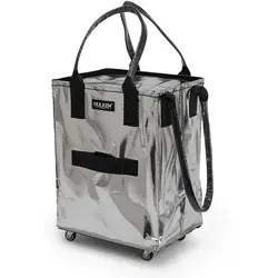 Hulken Bag Shopper mit Rollen - Silber, Designer Alex & Yoni Sheleq - Stylischer Shopper mit Rollen in Silber von Hulken. Ideal für den Alltag mit praktischem Design. Maße: 56x40x30 cm, leicht und kompakt für einfachen Transport.