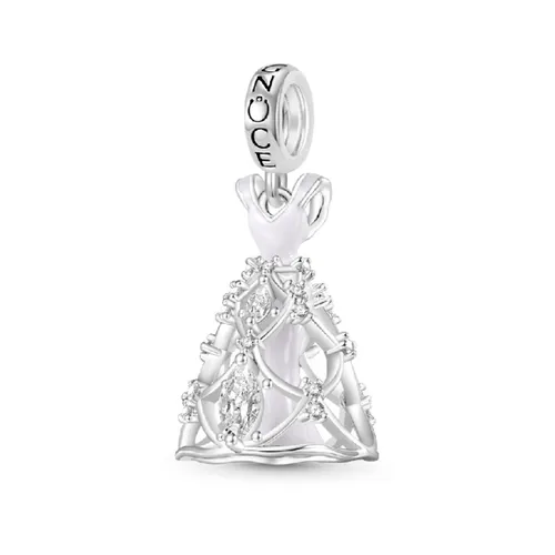 Gnoce Charm Anhänger Brautkleid IGC033 Silber