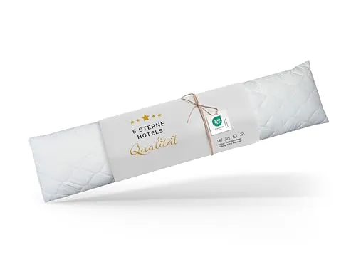 ZOLLNER Seitenschläferkissen 40 x 145 cm - Hochwertiges Kissen für Seitenschläfer, 100% Polyester, waschbar bis 95 °C und pflegeleicht. Ideal für erholsamen Schlaf und zusätzlichen Komfort im Schlafzimmer oder Gästezimmer.