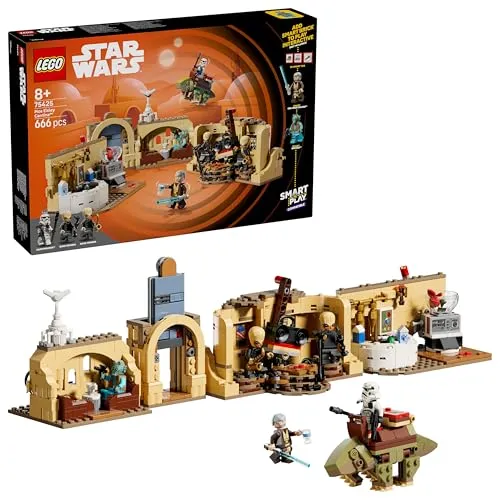 LEGO® SMART Play: Mos Eisley Cantina (75425) – Star Wars™ Konstruktionsspielset - Erlebe Abenteuer in der Mos Eisley Cantina! Dieses detailreiche Set mit 666 Teilen ermöglicht kreatives Rollenspiel und ist kompatibel mit SMART Brick für aufregende Soundeffekte. Perfekt für Star Wars Fans ab 8 Jahren!