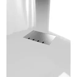 BS BODENSTECKDOSEN BS 8804E-4-1 - 4-fach Bodensteckdose mit eckigem, aufliegendem Edelstahl-Deckel. Ideal für elegante Lösungen im Büro und Zuhause, ausgestattet mit 2 Schutzkontakt-Steckdosen, 1x RJ45 und 1x Antenne.