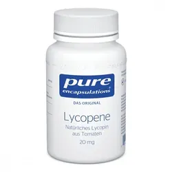 Pure Encapsulations Lycopene 20 mg Kapseln - Nahrungsergänzungsmittel mit 20 mg Lycopin aus Tomatenextrakt, unterstützt die Gesundheit und Bioverfügbarkeit durch Reiskleieöl, ideal für eine ausgewogene Ernährung.