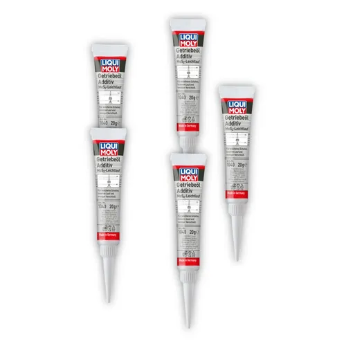 LIQUI MOLY 1040 Getriebeöl Additiv MoS2 - 5x20g - Effektives Getriebeöladditiv zur Verbesserung der Schmiereigenschaften, ideal für den Einsatz in Fahrzeuggetrieben, sorgt für reibungslosen Betrieb und verlängert die Lebensdauer.