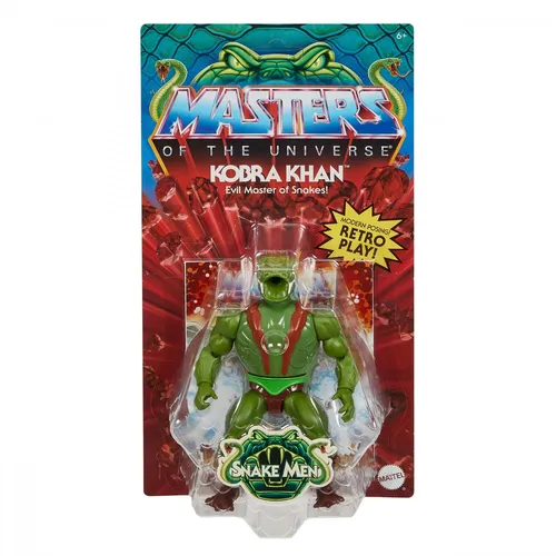 Masters of the Universe Kobra Khan MATTEL Origins 2022 - 14cm Action-Figur - Action- & Spielfiguren, detailgetreue Nachbildung des beliebten Charakters mit beweglichen Gelenken für interaktive Spielmöglichkeiten.
