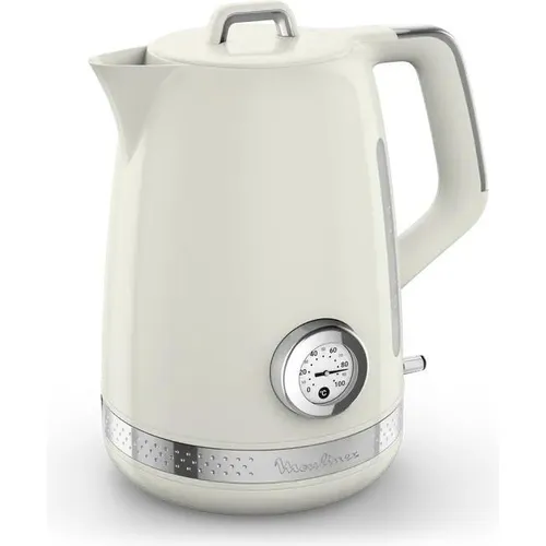 Moulinex BY355EA0 Wasserkocher 1,7 l - 2400 W - Kabellos in Weiß - Der Moulinex BY355EA0 Wasserkocher mit 1,7 l Fassungsvermögen und 2400 W Leistung überzeugt durch seine kabellose Nutzung und die automatische Abschaltung für mehr Sicherheit in der Küche.