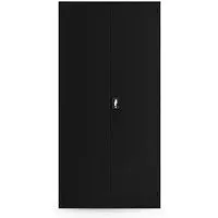 Jan Nowak Werkzeugschrank DAREK 185 x 92 x 50 cm Schwarz - Robuster Werkzeugschrank aus pulverbeschichtetem Stahl mit 7 belastbaren Schubladen. Ideal für Werkstätten und Handwerksbetriebe zur strukturierten Aufbewahrung von Werkzeugen. Sicherheit durch abschließbare Türen.