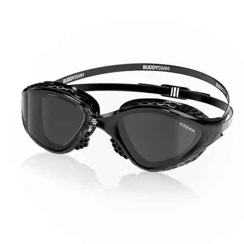Buddyswim Schwimmbrille Ozean. Schwimmbrille Herren mit UV400-Schutz, Antibeschlag Schwimmen Zubehör Damen, Swimming Goggles mit Panoramasicht, Bequemer Sitz dank HCF‑Technologie. Ideal für Pool