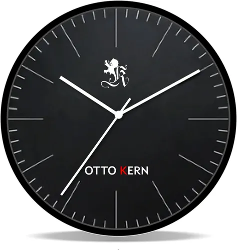 Moderne Otto Kern Design Wanduhr 30 cm geräuscharmes japanisches Uhrwerk