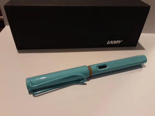 LAMY 1237199 Safari Füller Füllfederhalter 0D1 aquasky M NEU
