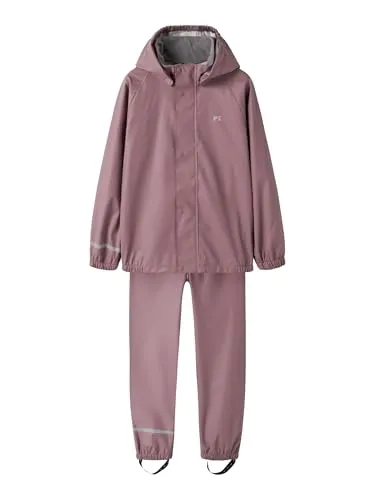 Name It NKNDRY10 RAIN SET FO NOOS Regenmantel lila 86 - Hochwertige Kinder-Regenbekleidung mit pflegeleichtem, wasserabweisendem Material. Ideal für regnerische Tage und sorgt für trockene Abenteuer im Freien.