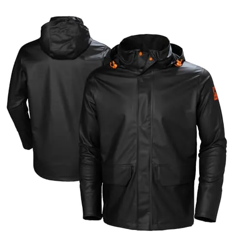 Helly Hansen GALE RAIN JACKET 70282 - schwarz - M - Arbeits- & Schutzkleidung mit EN 343 Zertifizierung, ideal für Handwerker. Die Jacke bietet eine verstaubare Kapuze, Neoprenemanchetten und praktische Taschen für höchsten Komfort.