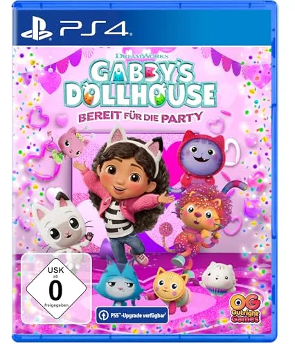 Gabbys Dollhouse: Bereit für die Party (PS4) - Action & Abenteuer für die ganze Familie - Videospiel für Sony PlayStation 4, ideal für Kinder ab 0 Jahren, mit spannenden Abenteuern und kreativen Herausforderungen. Lieferung ab 17.09.25.