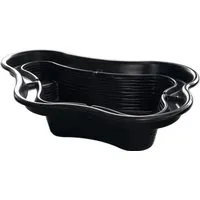 Fertigteich UBBINK "Calmus SIII" – Schwarz, 350L - Teichschalen aus hochwertigem Polyethylen (PE) mit Biotoprand für optimale Pflanzzonen. UV- und frostbeständig, ideal für langlebige Gartenbiotope. Maße: L:165cm, B:130cm, H:50cm.