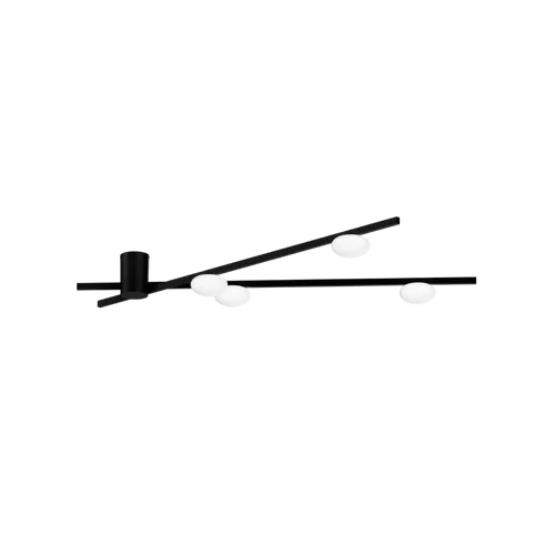 Wever & Ducré LED-Deckenleuchte PERLEZ SPIN CEILING SURF 1.0 - Warmweiß 2700K - Kompakte LED-Deckenleuchte mit drehbarer Leiste für flexible Lichtausrichtung. Ideal für Flure und kleine Räume, sorgt für eine angenehme, diffuse Ausleuchtung und schafft eine behagliche Atmosphäre.