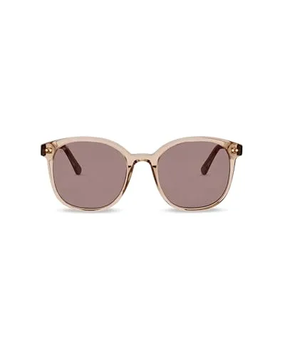 Kapten & Son Sonnenbrille Nairobi Transparent Hazel Brown | Sonnenbrille Damen & Herren Braun mit Sonnen- und UV-Schutz | Stylische, runde Gläserform | Unisex Sunglasses