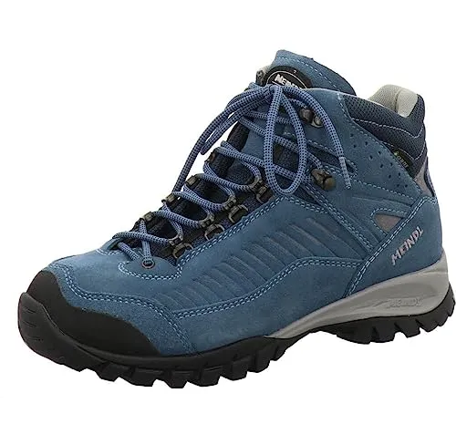 Meindl Salo Lady Mid GTX Jeans - Hochwertige Wanderschuhe für Damen - Wanderschuhe aus Velourleder und Mesh mit GORE-TEX für wasserdichten Komfort und hervorragende Atmungsaktivität, ideal für lange Wanderungen.