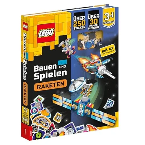 LEGO® Bauen und Spielen - Raketen mit Spielset und Stickern - Grundbegriffe für Kinder: Kreatives Spielset mit Raketen-Thema, fördert die Fantasie und Motorik der Kleinen.