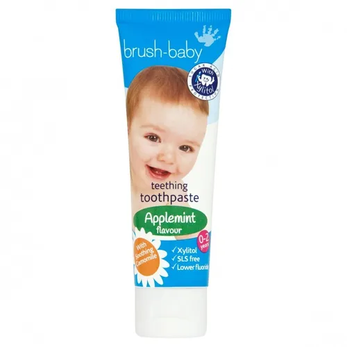 Teething Toothpaste pasta do zębów dla dzieci 0-2l Applemint 50ml 5060178100679