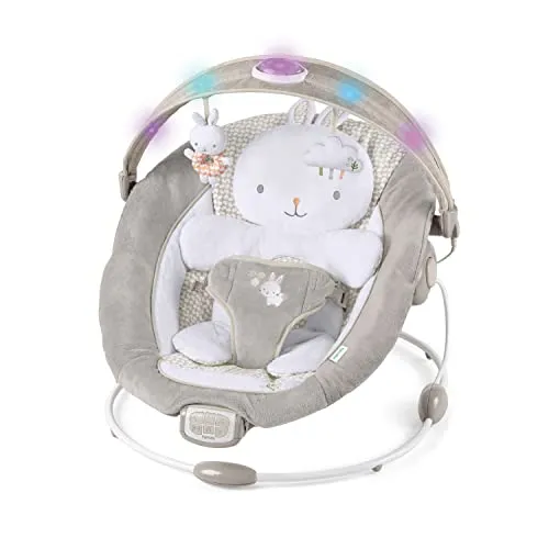 Ingenuity Twinkle Tails Babywippe - Babywippe mit Vibrationen, Lichtern und Melodien für eine beruhigende Erfahrung. Ideal zur Beruhigung Ihres Babys mit einem bequemen Wiegesitz und einem spielerischen Design.