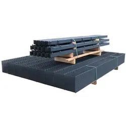 MR-Shop Doppelstabmattenzaun Set Anthrazit RAL 7016 - Gartenzäune, robust und langlebig, ideal für sicheren Sichtschutz und Grundstücksabgrenzung mit stilvollem Design.