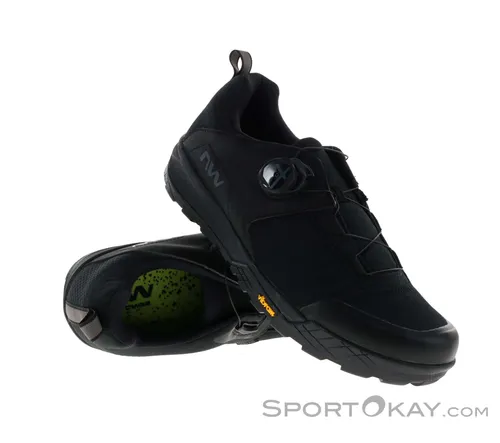 Northwave RockIt Plus Herren MTB Schuhe - Schwarz - Größe 47 - Fahrradschuhe mit hervorragendem Grip und Komfort für anspruchsvolle Mountainbike-Touren.