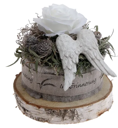 Grabgesteck für Urnengrab D20cm mit Foamrose CreaFlor Home