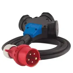 HEDI Adapterkabel Drehstrom mit CEE Anschlussstecker 5x16 A/400V - Elektrische Kabel & Leitungen, 3-fach Schutzkontakt für maximale Sicherheit und Zuverlässigkeit beim Einsatz von Drehstromgeräten.