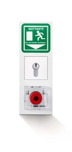 Geze Türzentrale TZ 300 SN UP Gira E2 - Türzentrale für Rettungswegetechnik, kompakt mit 24 V Betriebsspannung und ideal für sicheren Notausgang in öffentlichen Gebäuden.