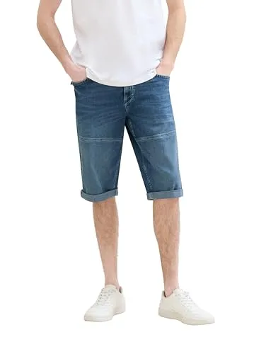 TOM TAILOR 3/4-Jeans MORRIS - Markenlabel in Blau 29 - Modische 3/4-Jeans für Damen, aus atmungsaktivem Denim, ideal für lässige Outfits im Frühling und Sommer.