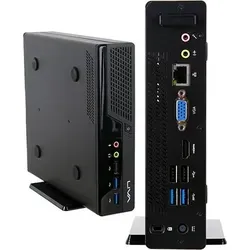 ECS LIVA One PLUS H310C MiniPC – Kompakter Barebone-PC - Kleiner als eine 2-Liter-Flasche, ideal für unterwegs. Unterstützt zwei Displays, bietet ultraschnellen DDR4-RAM und flexible Montagemöglichkeiten für optimale Raumnutzung.