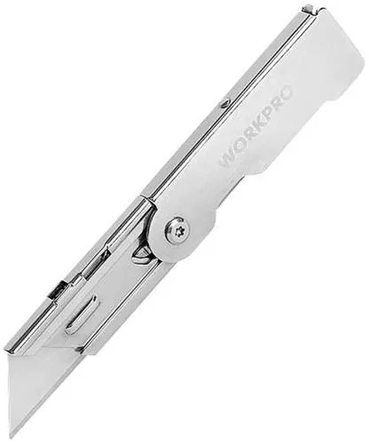 WorkPro WP211001 Cuttermesser - Präzises Schneiden leicht gemacht - Messer, ergonomisches Design für komfortables Arbeiten und schnelles Schneiden in verschiedenen Materialien.