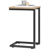 SoBuy Beistelltisch FBT87/44 - Vielseitiger Laptoptisch in Natur - Ablagetisch mit pflegeleichter Oberfläche, ideal als Kaffeetisch oder Sofatisch. Einfache Selbstmontage für flexiblen Einsatz in jedem Raum.