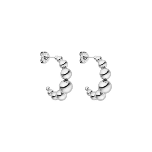 PURELEI® Bubbly Ohrringe (Silver) – Wasserfeste Damenohrringe aus Edelstahl - Ohrringe für Damen, wasserfest und ideal für den Strand oder Pool, aus hochwertigem Edelstahl mit 1,8 cm Durchmesser für individuellen Stil.