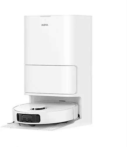 MOVA E40 Ultra Saugroboter - Saugroboter mit Wischfunktion, bietet intelligente Teppicherkennung und automatische Schmutzentfernung für bis zu 75 Tage Sauberkeit ohne Aufwand.