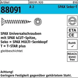 Schraube R 88091 SEKO T-STAR 3x 40/36-T10 A 2 200 Stück SPAX
