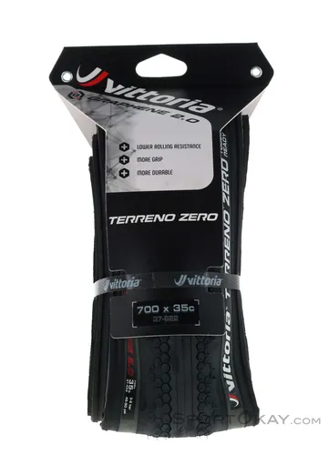 Vittoria Terreno Zero Gravel Endurance 28" Faltreifen TLR - schwarz/anthrazit - Hochwertiger Faltreifen für Gravelbikes, ideal für anspruchsvolle Strecken. Mit innovativer TLR-Technologie für besseren Pannenschutz und Komfort.
