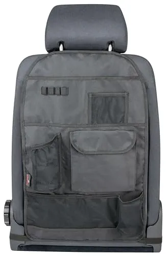 Walser Auto-Organizer Multibag 24006 - Rücksitz-Organizer für Kfz mit 3 Taschen, wasser- und schmutzabweisend, schützt die Rückenlehne und bietet Stauraum für Stifte und Flaschen.