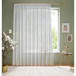 Otto Home Gardine "Bea" 175cm, weiß, transparent - Elegante Voile-Gardine "Bea" von OTTO home, 300 cm breit und 175 cm hoch. Ideal für eine stilvolle Fensterdekoration, die Licht sanft filtert und für ein behagliches Raumklima sorgt.