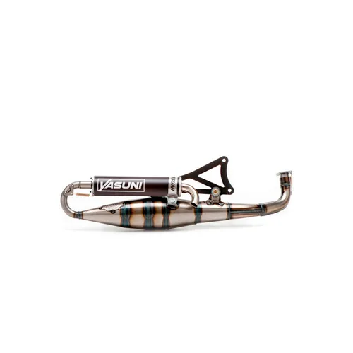 YASUNI Schalldämpfer Carrera 16 sil Alu Schwarz Für Aprilia 50 Sr Www 2000-2002